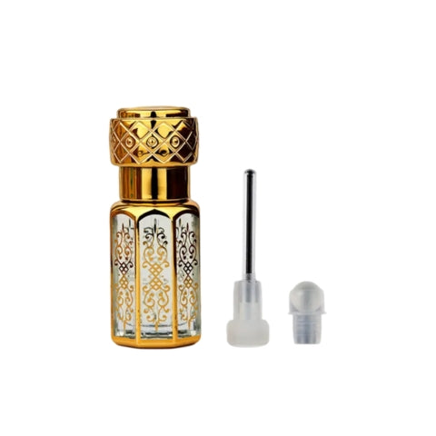 Designer Gold-Capped Aroma Oil Bottle – Luxury Edition