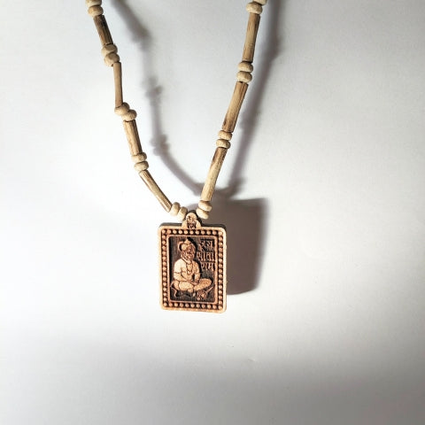 Sacred Tulsi and Wood Mix Sant Kanthi Mala For Mantra with Holy Pendant