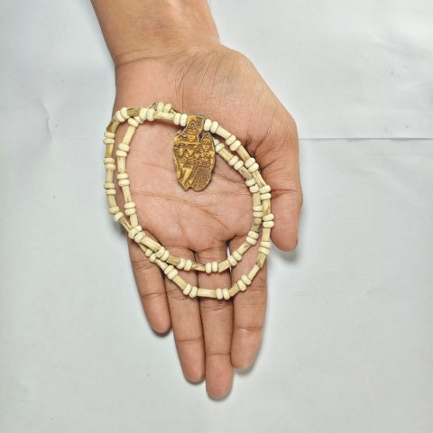 Divine Tulsi and Wood Mix Narayan Kanthi Mala For Mantra
