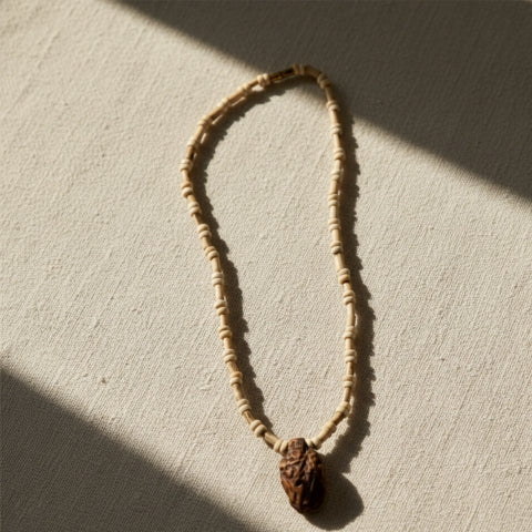 Divine Tulsi and Wood Mix Narayan Kanthi Mala For Mantra