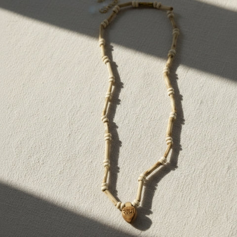 Holy Tulsi and Wood Mix Vishnu Shakti Mala For Mantra