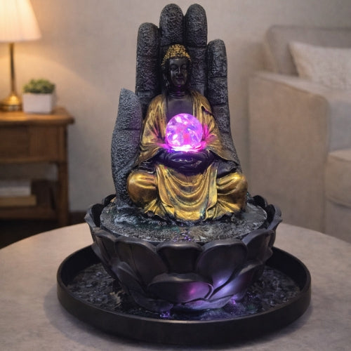 Abhaya Mudra Buddha Water Fountain for Peace & Protection