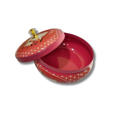 Handcrafted Pink Cow Motif Box