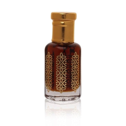 Devotional Amber Attar Bottle – Gold Motif