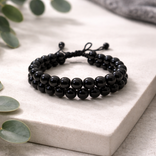 Black Beads Bracelet for Men & Women