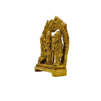 Premium Brass Ram Darbar Statue – Ram Parivar Decorative Idol for Home Mandir & Puja