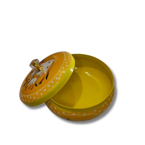 Handcrafted Cow Motif Jewelry Box