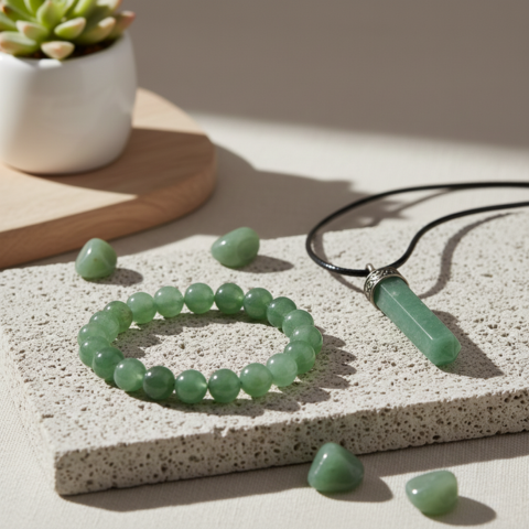 Aventurine Prosperity Booster Combo – Luck Bracelet with Opportunity Pendant