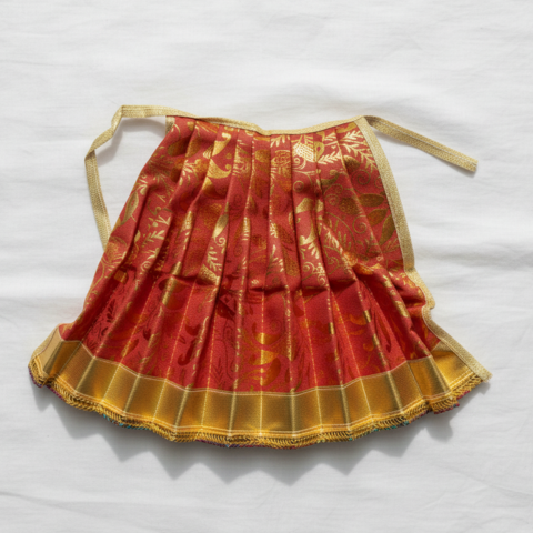 Shubh Jagdamba Vastra – Decorative Red Golden Ensemble