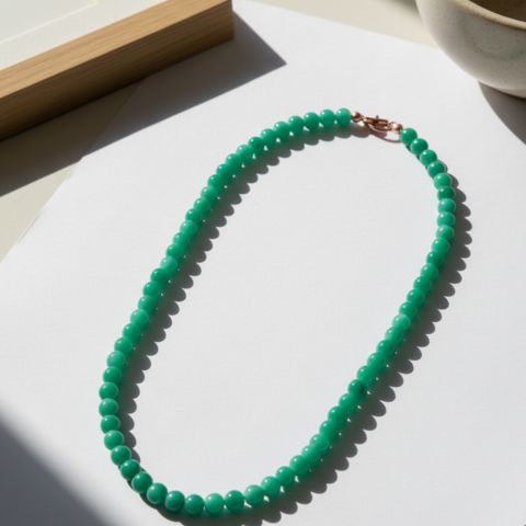 Stylish Green Beaded Necklace for Women – Trendy Fashion Jewelry