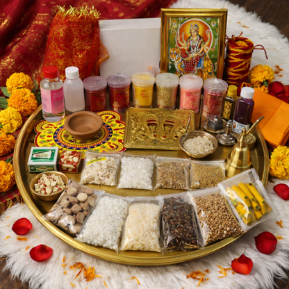 Premium Complete Pooja Kit with Thali Essentials
