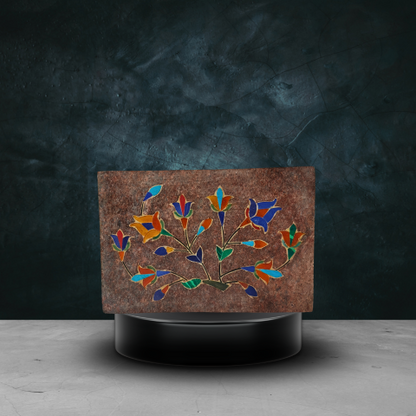 Royal Handcrafted Floral Stone Box
