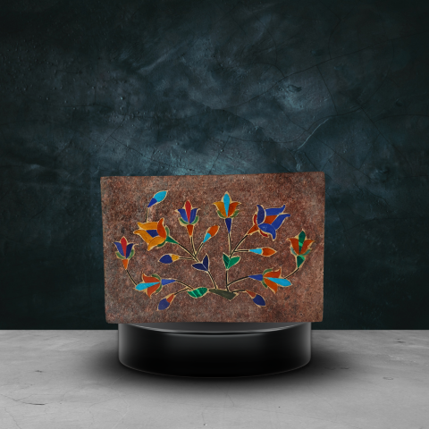 Royal Handcrafted Floral Stone Box