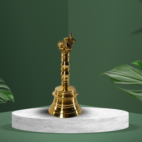 Divine Shree Brass Ghanti – Call of Devotion & Blessings