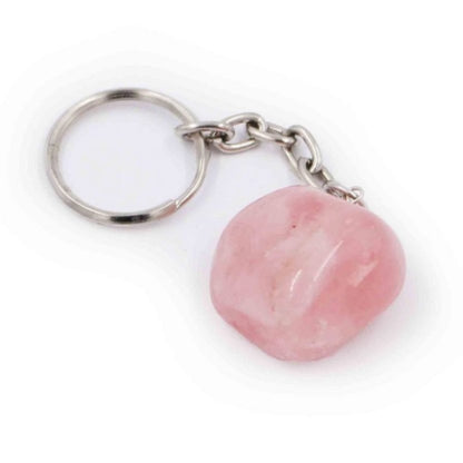 Healing Heart Rose Stone Keychain – Self-Love & Harmony
