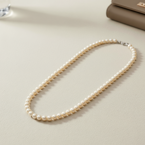 Elegant Classic Pearl Necklace – Timeless Jewelry for Women