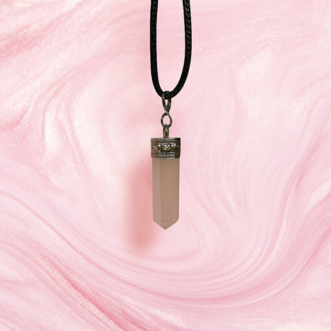 Rose Quartz Hexagon Point Pendant