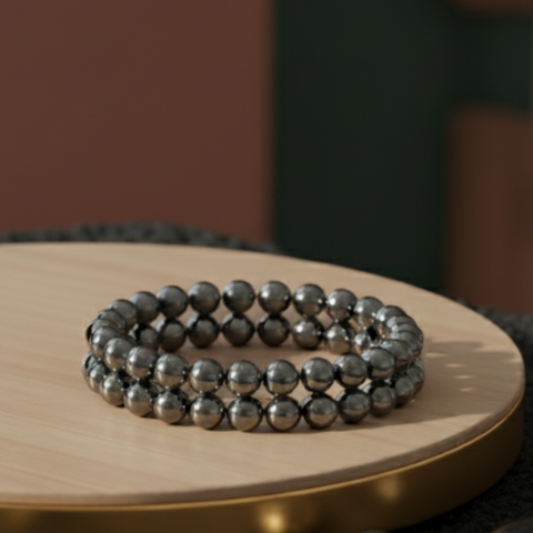 Hematite BP Control Power Bracelet