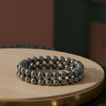 Hematite BP Control Power Bracelet