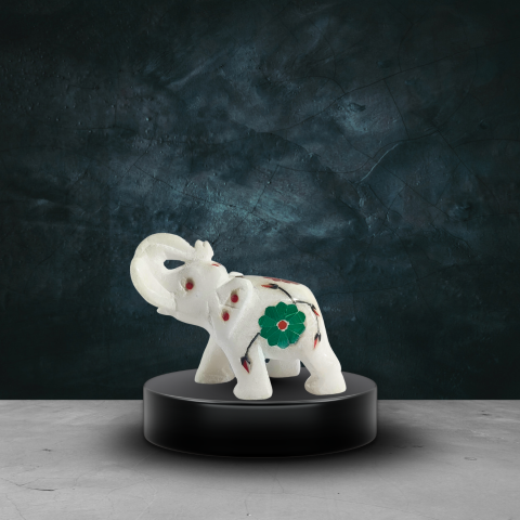 Sacred Marble Ganeshiya Hathi