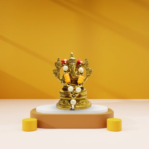 Divine Siddhivinayak Brass Ganesh Idol – Blessings of Wisdom & Prosperity