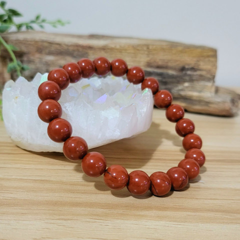 Red Jasper Bracelet – Stone of Strength, Stability & Positive Energy