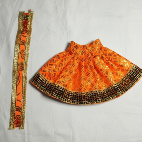 Bhakti Siddhivinayak Vastra – Traditional Red Golden Outfit