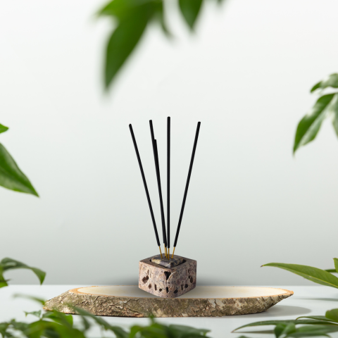 Shubh Smaran Stone Incense Holder – Spiritual Serenity Set