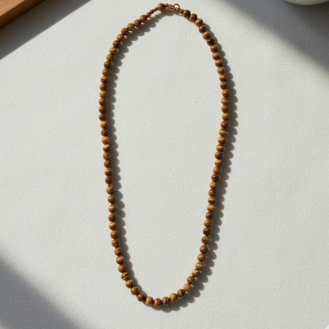 Sacred Amethyst Energy Crystal Mala – Unisex Spiritual Necklace