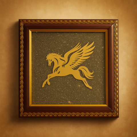 Golden Pyrite Money Magnet Photo Frame