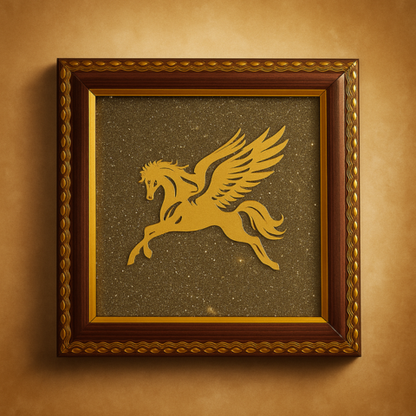 Golden Pyrite Money Magnet Photo Frame