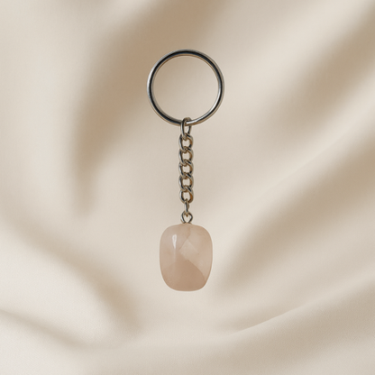 Love Energy Pink Crystal Tumble Keyring