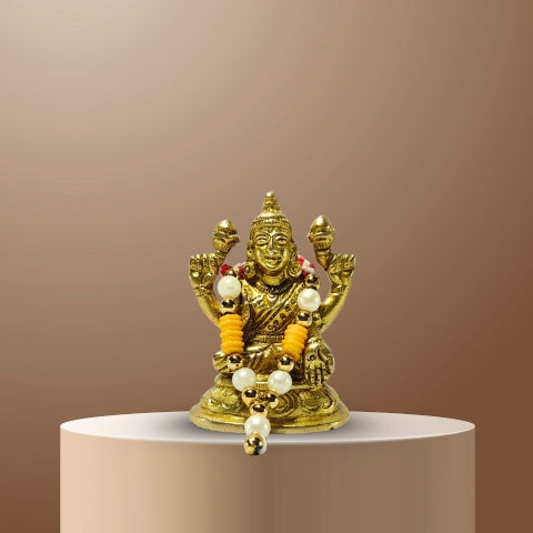 Shubh Lakshmi Brass Idol – Goddess of Wealth & Prosperity