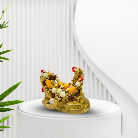 Mahalakshmi Narayan Brass Idol – Blessings of Wealth & Harmony