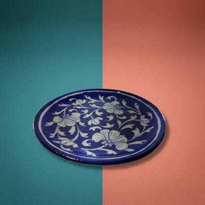 Blue Blossom Pottery Plate