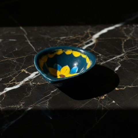 Handmade Marble Pooja Oil Diya