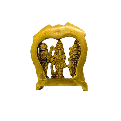 Premium Brass Ram Darbar Statue – Ram Parivar Decorative Idol for Home Mandir & Puja