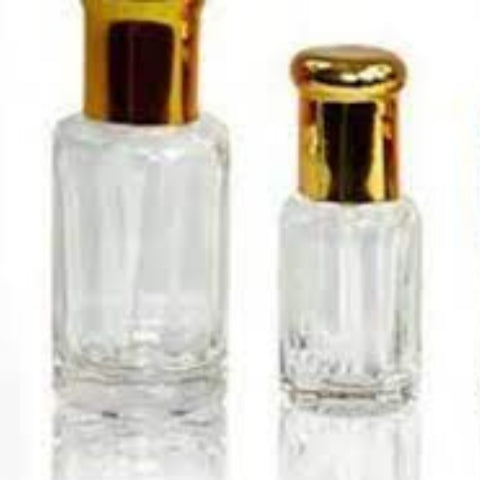 Transparent Aroma Oil Bottles – Golden Lid