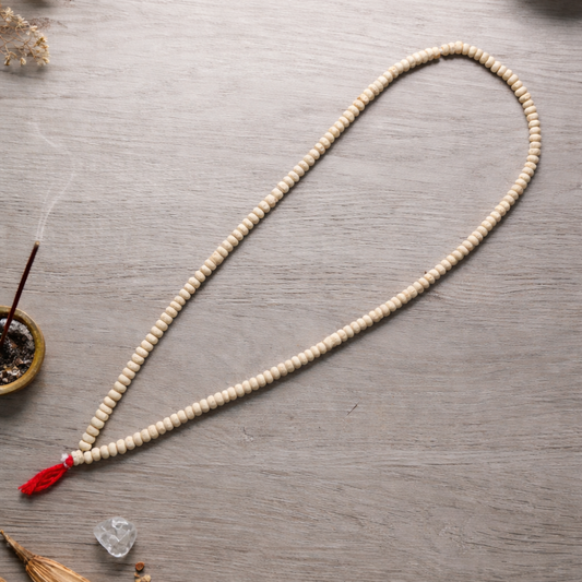 Handmade Tulsi Beads Kanthi Mala | Hindu Religious Neck Mala for Pooja, Jaap & Meditation