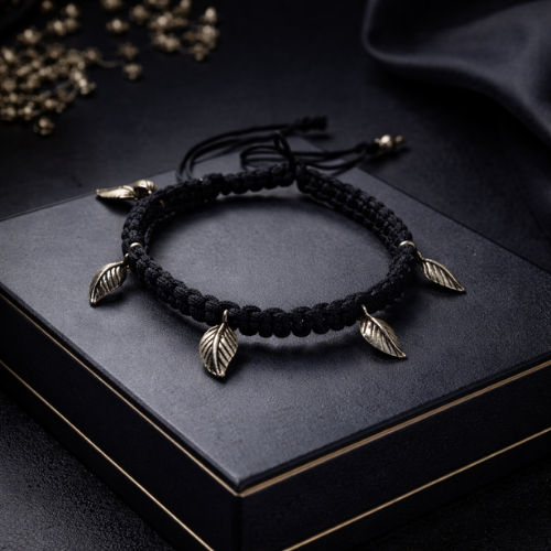 Leaf Charm Bracelet for Men & Women