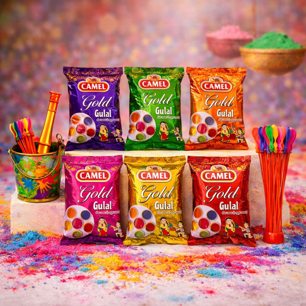 Grand Rangotsav Holi Gift Hamper – 6 Premium Gulal, Balloons & Festive Bucket