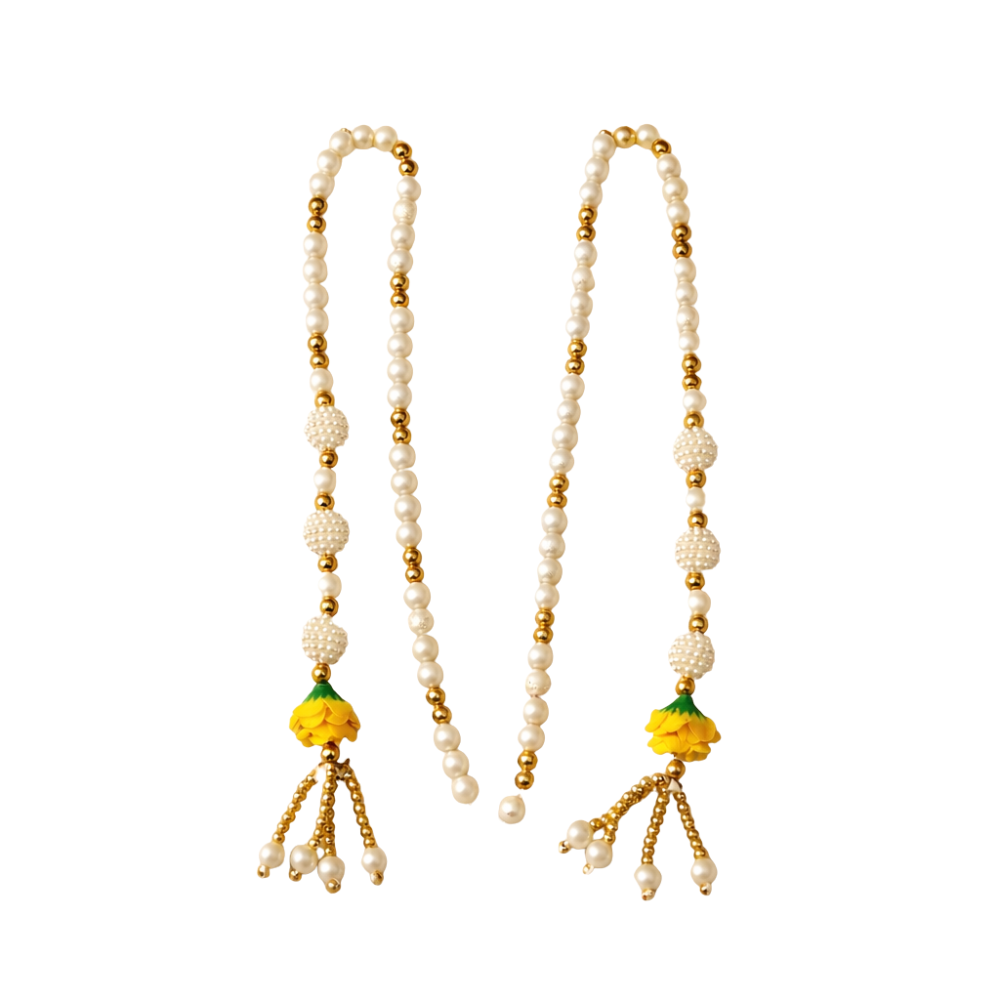 Luxury Moti Mala with Latkan | Welcome Garland for Wedding, Home & Temple Decoration