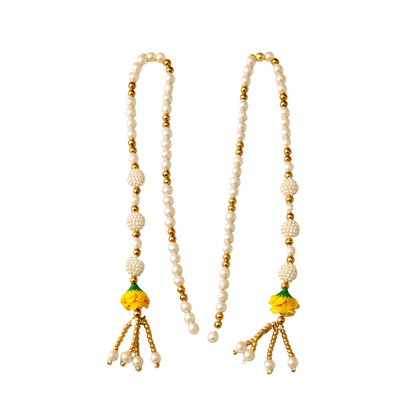 Luxury Moti Mala with Latkan | Welcome Garland for Wedding, Home & Temple Decoration