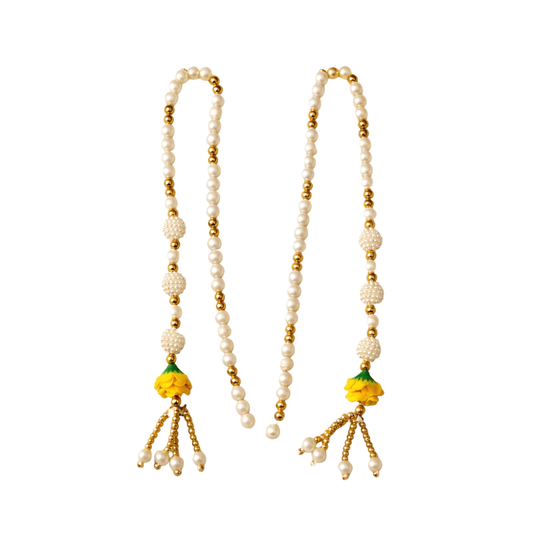 Luxury Moti Mala with Latkan | Welcome Garland for Wedding, Home & Temple Decoration