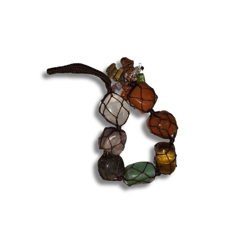 7 Chakra Tumbled Stone Hanging