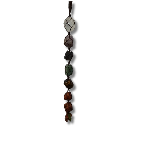 7 Chakra Tumbled Stone Hanging