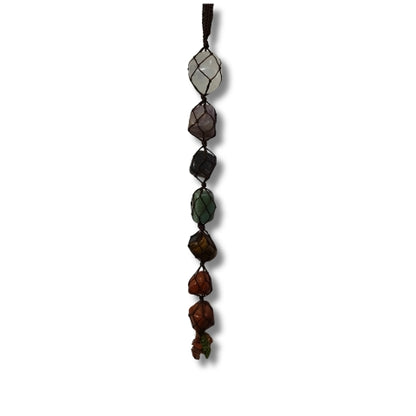7 Chakra Tumbled Stone Hanging