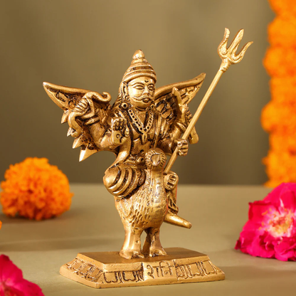 Brass Shani Dev Murti (24 Inch) – Spiritual Temple Showpiece
