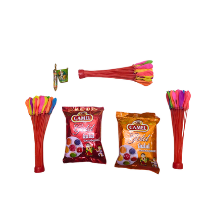 Grand Rangotsav Holi Gift Hamper – 6 Premium Gulal, Balloons & Festive Bucket