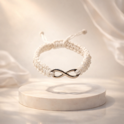 White Infinity Bracelet